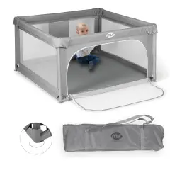 Box Recinto 120x120 L Grigio Pieghevole