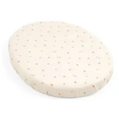 Stokke Sleepi V3 Mini Lenzuolo Sotto Culla Flower Ecru Ocs