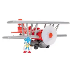 Sonic Biplano con Personaggio 6 Cm