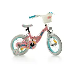 Bicicletta Bambina 12" Jade Rosa Con Rotelline Stabilizzatrici