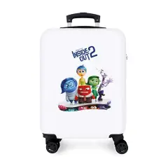 Inside Out 2 Trolley Abs 55 Cm 4 Ruote Bianco e Nero