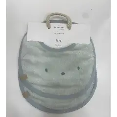Bamboom Set Bavaglini 2 Pezzi Skay Grey Taglia Unica
