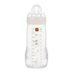 MAM Biberon Easy Active 330 ml Neutro con Tettarella Silicone Misura 3