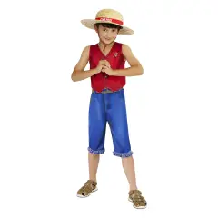 Costume Monkey D. Luffy - Taglia L - 11/13 Anni