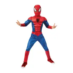 Costume Spiderman Black Line - Taglia M - 5/6 Anni