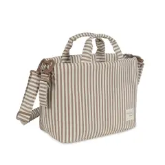 Praliné Borsa Fasciatoio Strisce Moka Walking Mum