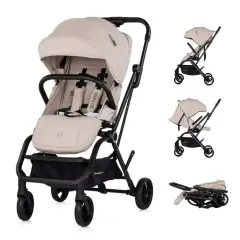 Passeggino Go Twist Latte con Seduta Girevole 360° – Reclinabile, Leggero e Compatto fino a 22 kg