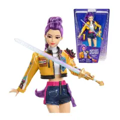 Mattel KPop Demon Hunters Rumi HUNTR/X, Bambola con Spada e Microfono