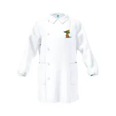 Grembiule Bambino Asilo Coccodrillo Bianco 5 Anni