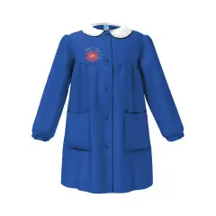 Grembiule Bambina Scuola Fiore Blu 9 Anni