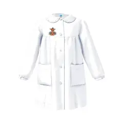 Grembiule Bambina Asilo Giraffa Bianco 3 Anni