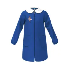 Grembiule Bambina Scuola Zip Ballerina Blu 11 Anni