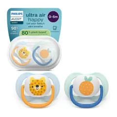 Ciuccio Philips Avent Ultra Air Collection 0-6M Tigre/Ananas