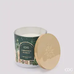 Candela Natalizia EDG Cardamom Snaps in Vetro 10 cm