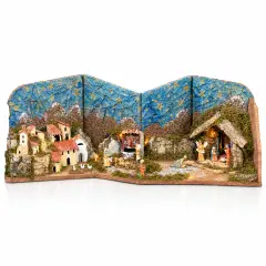 Presepe Libro PRESELIBRO Apribile con Natività 88x27x22 cm
