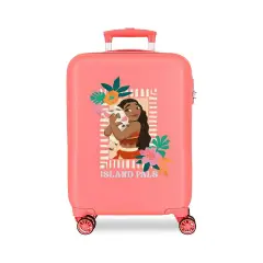 Trolley ABS 55 cm 4 ruote Vaiana Island Pals Corallo Disney