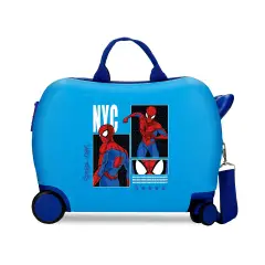 Valigia ABS 50 cm 4 ruote Spider-Man Great Power Blu Marvel